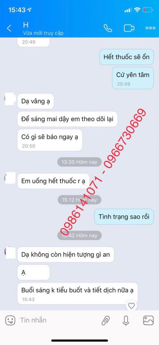 Phản hồi chữa bệnh lậu 2021-34 Phản hồi chữa bệnh lậu 2021-34